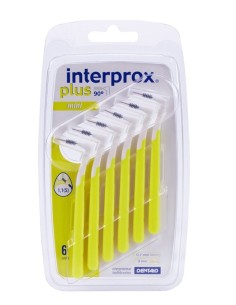 Interprox  Plus Mini 6 Scovolini Gialli Anti-Placca e Anti-Carie Per Spazi Interdentali Piccoli-medi